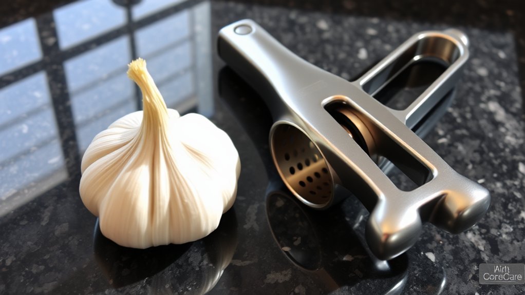 effortlessly crush garlic cloves