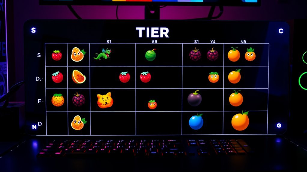 fruit quality ranked tiers