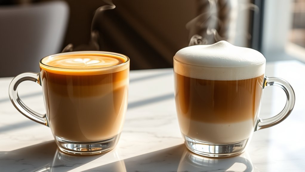 latte versus cappuccino comparison